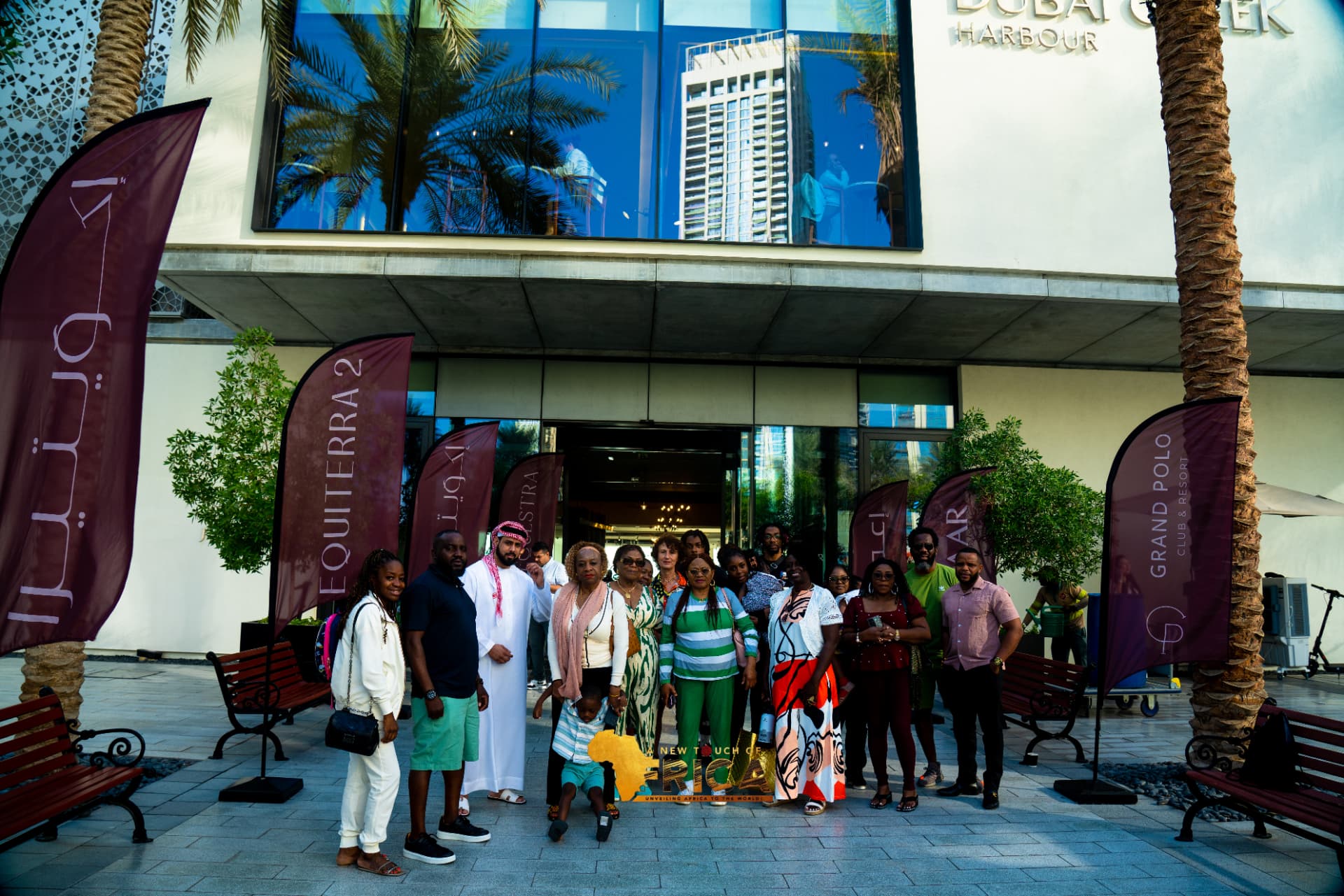 ANTOA guests gathered at Dubai Creek Harbour during The Dubai Fashion Experience 2025